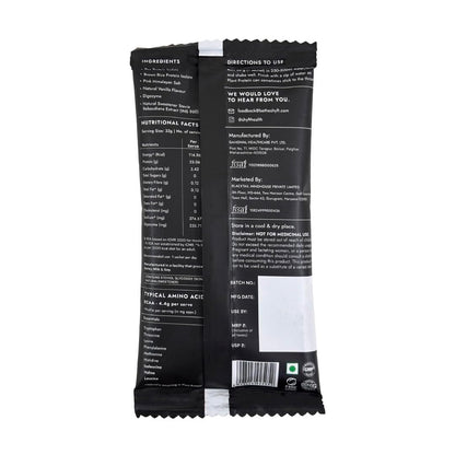 Shyft Plant Protein Isolate Pea Rice Powder, 24g Protein, 4.2g BCAA, No Added Sugar - back view (40)