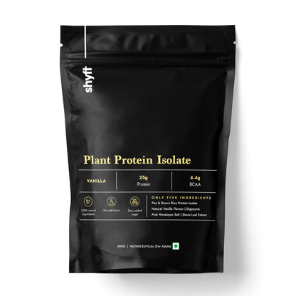 Shyft Plant Protein Isolate Pea Rice Powder, 24g Protein, 4.2g BCAA, No Added Sugar (46)
