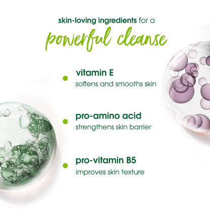 Simple Kind to Skin Refreshing Facial Wash, Soap-Free Gentle Cleanser with Vitamin E and Glycerin, for Sensitive Skin - close