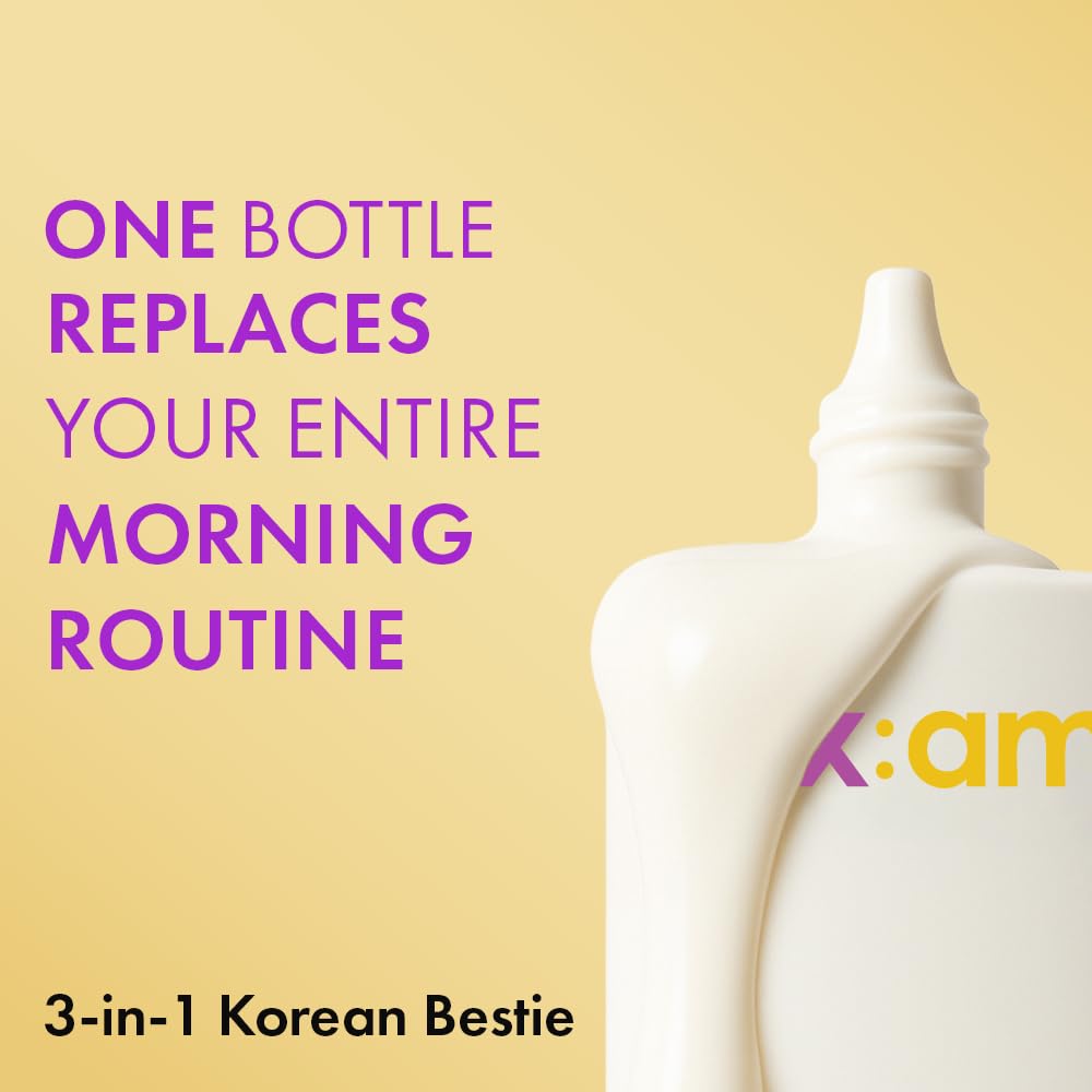 sixam glow 3-in-1 Korean Sunscreen SPF 50 PA++++ with Niacinamide & Bisabolol, 50g, Daily Sun Protection Serum - front view