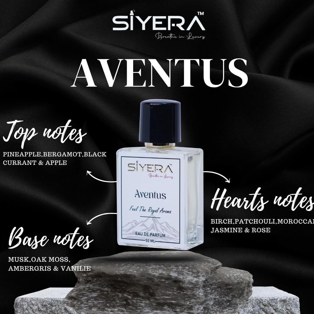 SIYERA breathe in Aventus Eau de Parfum for Men, Pocket Perfume Travel Size, Fresh Fruity Woody - packaging (11)