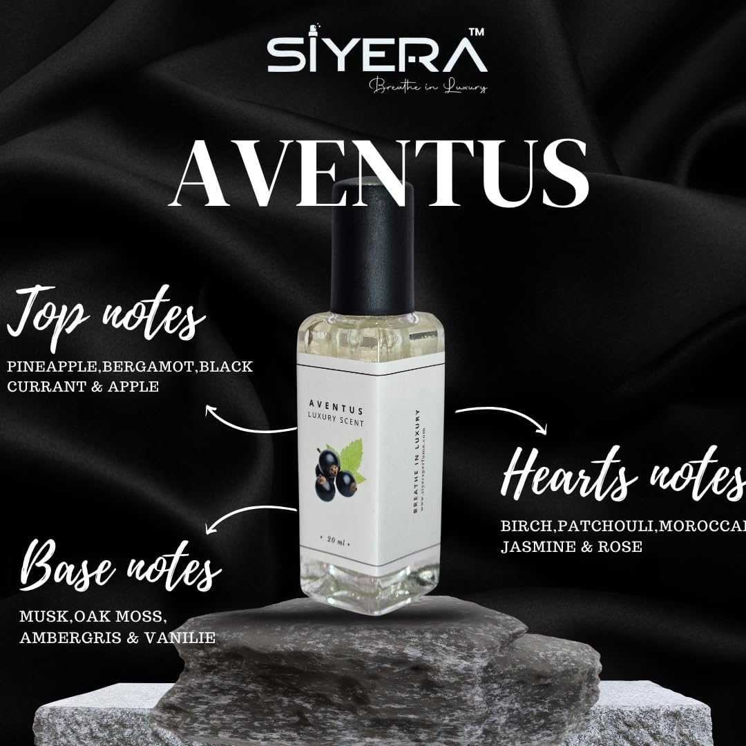 SIYERA breathe in Aventus Eau de Parfum for Men, Pocket Perfume Travel Size, Fresh Fruity Woody - back view