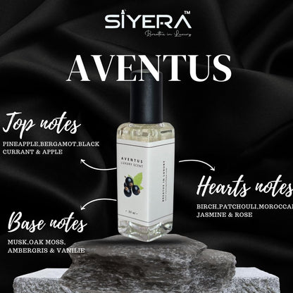 SIYERA breathe in Aventus Eau de Parfum for Men, Pocket Perfume Travel Size, Fresh Fruity Woody - back view