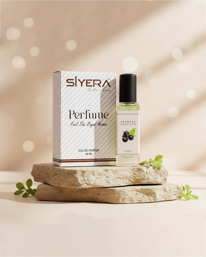 SIYERA breathe in Aventus Eau de Parfum for Men, Pocket Perfume Travel Size, Fresh Fruity Woody - ingredients panel