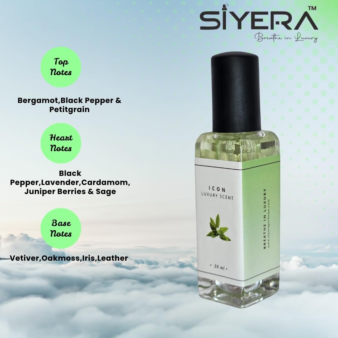 Siyera breathe in Icon Eau de Parfum - Unisex Woody & Spicy Fragrance for Men and Women - close-up detail