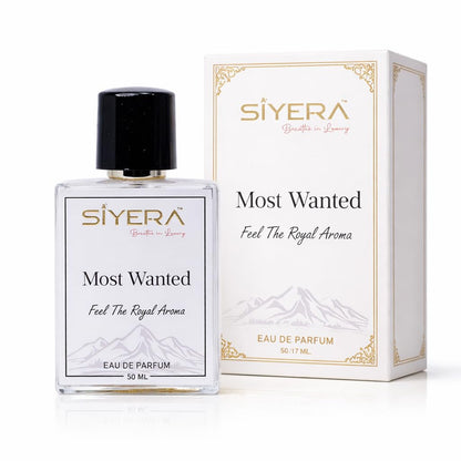 siyera breathe in Most Wanted Eau De Parfum 50ml Unisex Long Lasting Spray