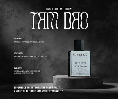 SIYERA Tam Dao Eau de Parfum, Woody Sandalwood Unisex Fragrance, Long Lasting Perfume - label detail (11)
