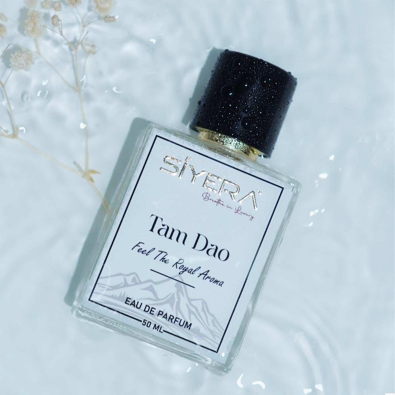 SIYERA Tam Dao Eau de Parfum, Woody Sandalwood Unisex Fragrance, Long Lasting Perfume - close-up detail