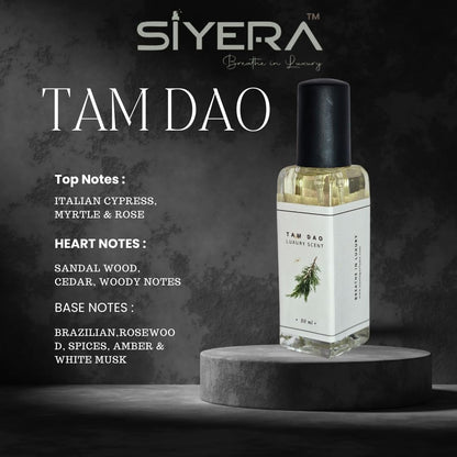 SIYERA Tam Dao Eau de Parfum, Woody Sandalwood Unisex Fragrance, Long Lasting Perfume - front view