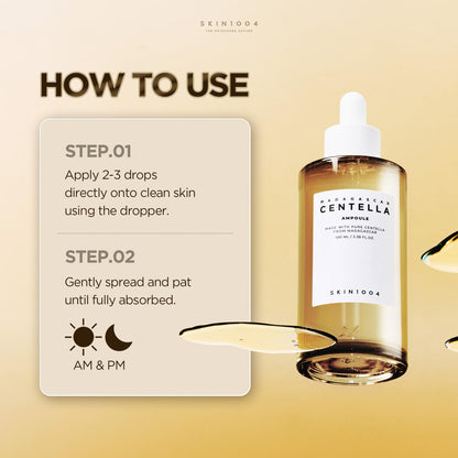 SKIN1004 Madagascar Centella Asiatica Ampoule Facial Serum, 100% Extract, Unisex - ingredients panel