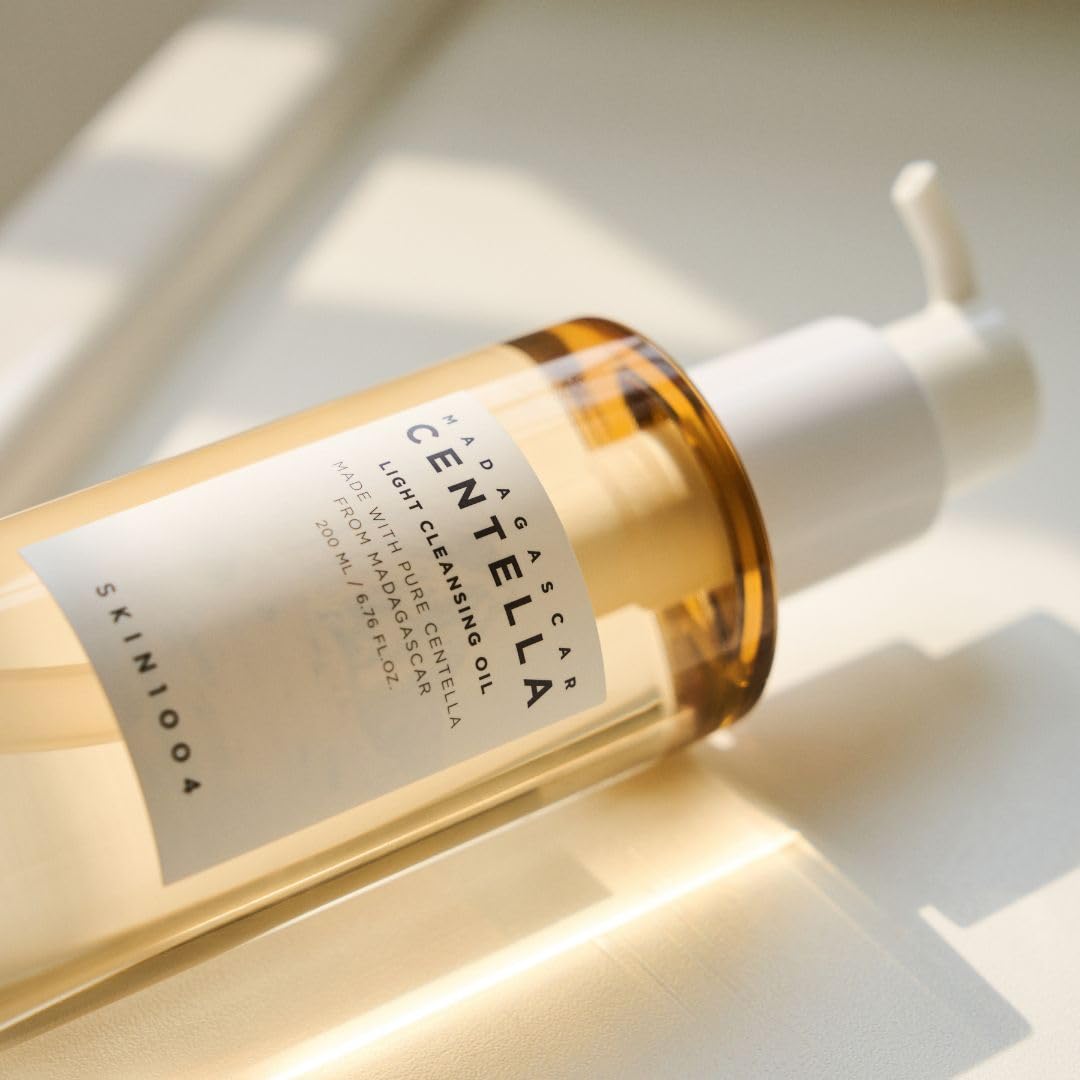 SKIN1004 Madagascar Centella Light Cleansing Oil, Gentle Makeup Remover for All Skin Types, Adult - back view