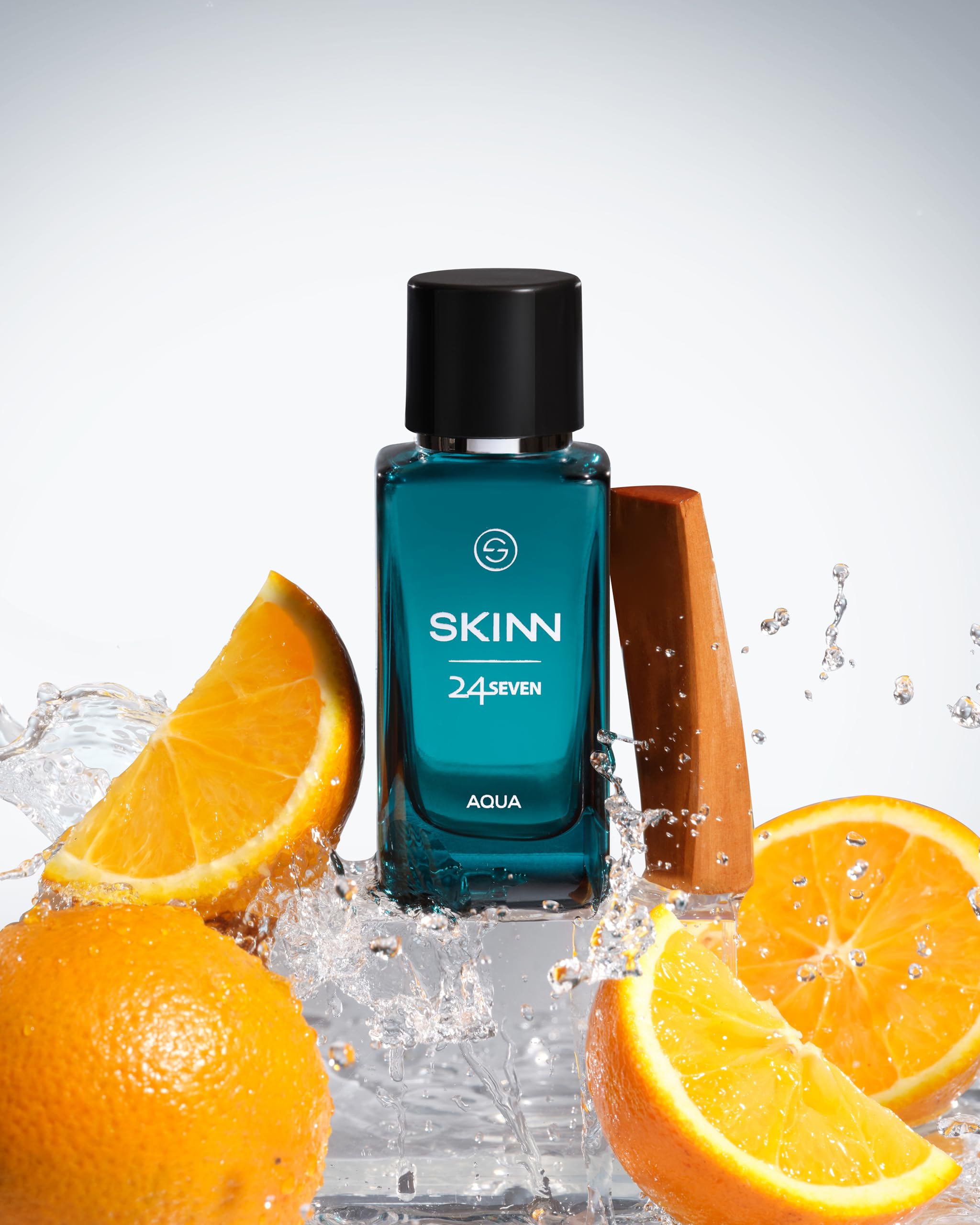 Skinn By Titan 24 Seven Aqua Eau de Parfum, Citrus-Marine Scent, Unisex Modern Fragrance