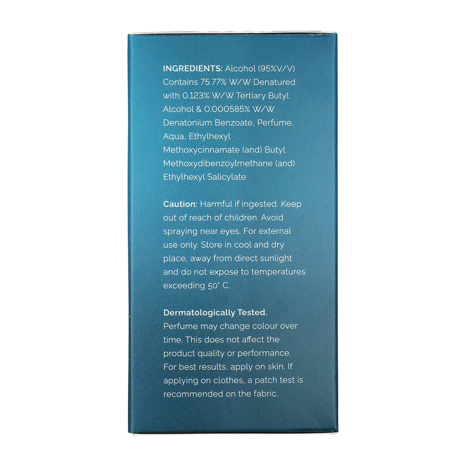 Skinn By Titan 24 Seven Aqua Eau de Parfum, Citrus-Marine Scent, Unisex Modern Fragrance - in use