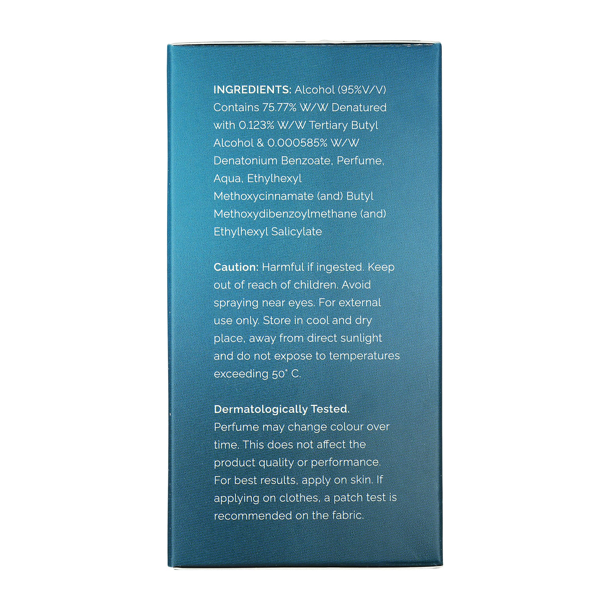Skinn By Titan 24 Seven Aqua Eau de Parfum, Citrus-Marine Scent, Unisex Modern Fragrance - in use