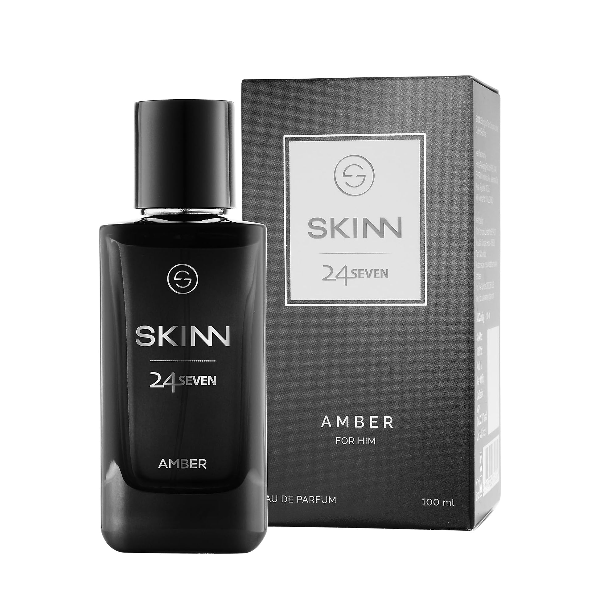 Skinn By Titan 24 Seven Modern Unisex Amber Eau de Parfum, Adult Fragrance, 1 Count (2)
