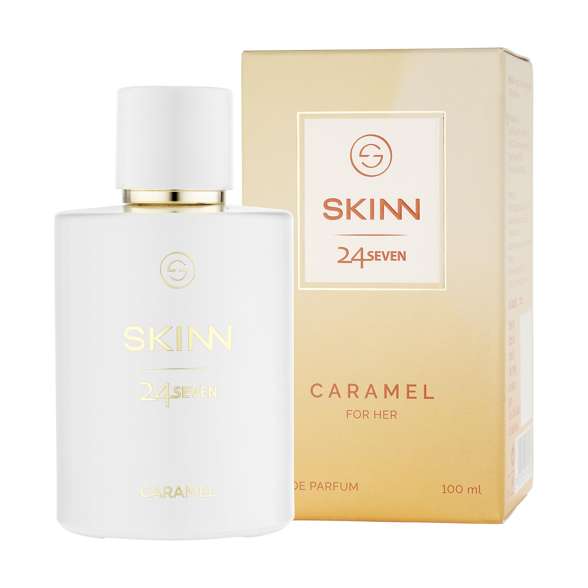 Skinn By Titan 24Seven Caramel Eau De Parfum for Women, 100ml, Modern Fragrance