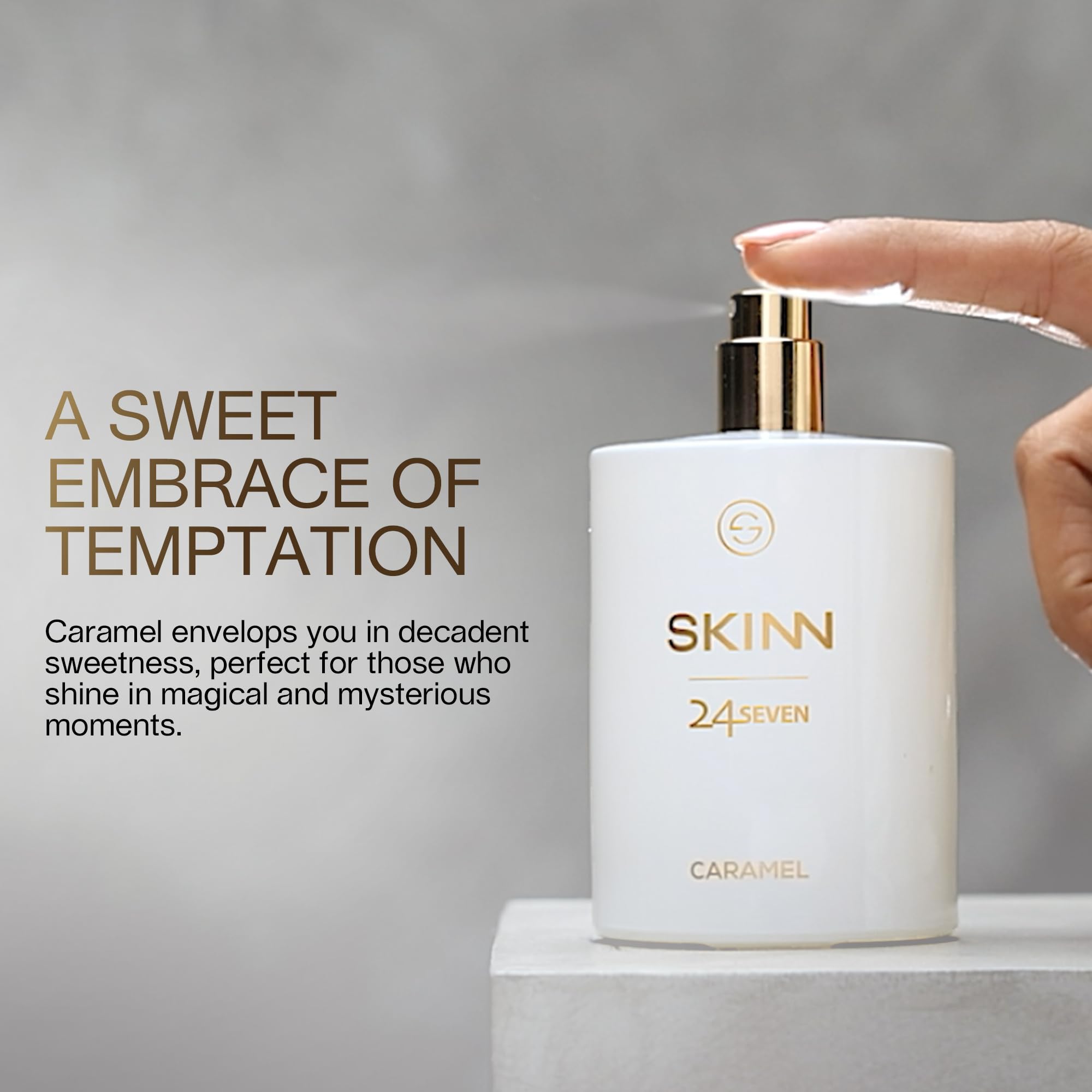 Skinn By Titan 24Seven Caramel Eau De Parfum for Women, 100ml, Modern Fragrance - back view