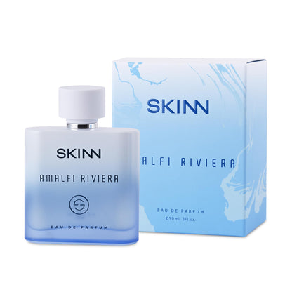 Skinn By Titan Amalfi Riviera Eau de Parfum, 90ml, Unisex, Citrus-Marine Fragrance