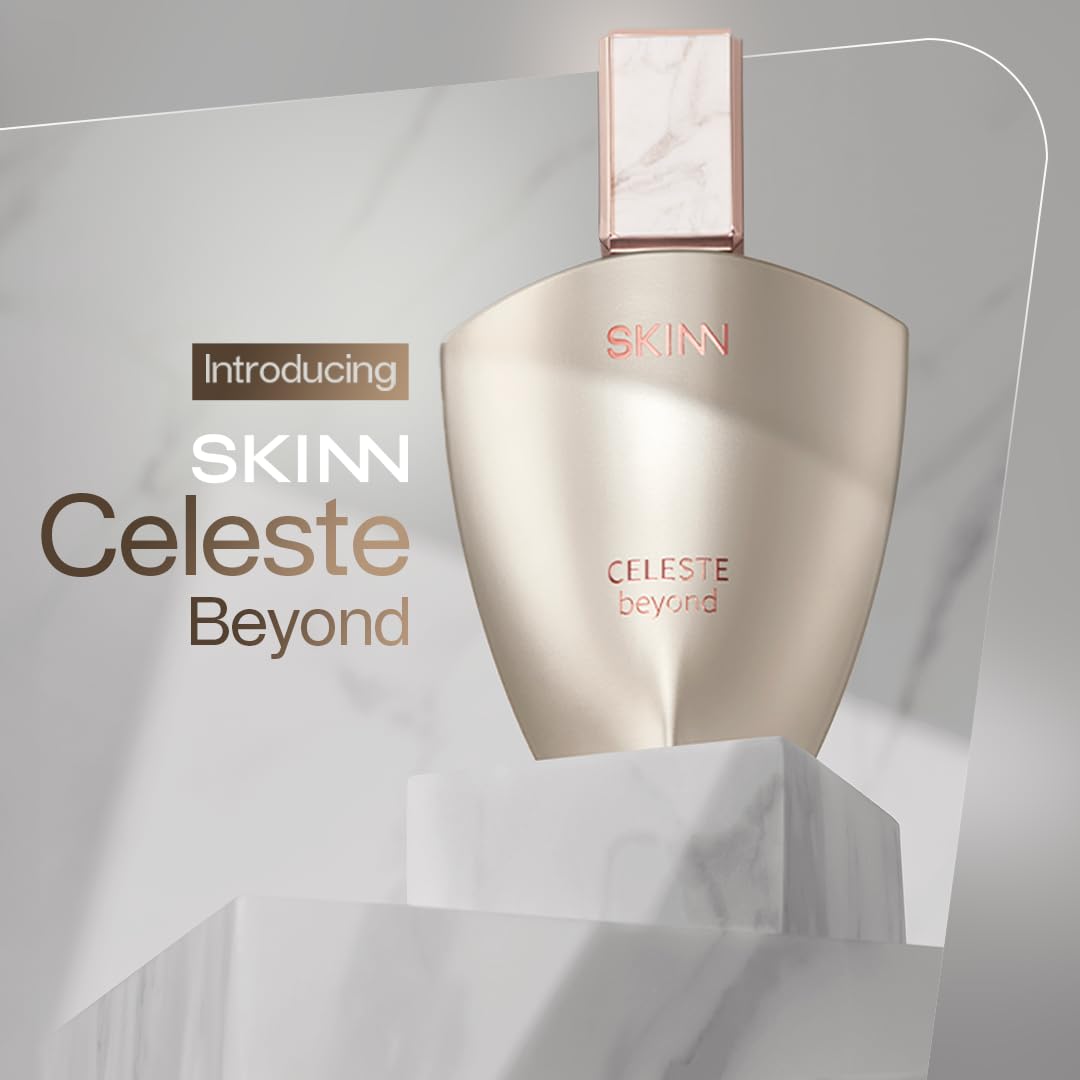 Skinn By Titan Celeste Beyond Eau de Parfum, 100ml, Floral Woody Ambery Fragrance for Women - front view