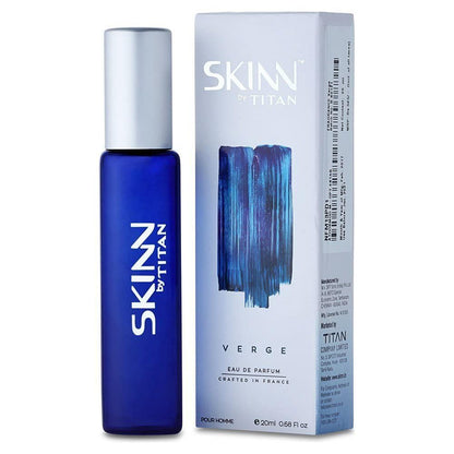Skinn By Titan Classic Men's Eau de Parfum Gift Set, 20ml, 3-Pack: RAW, STEELE, VERGE - ingredients panel