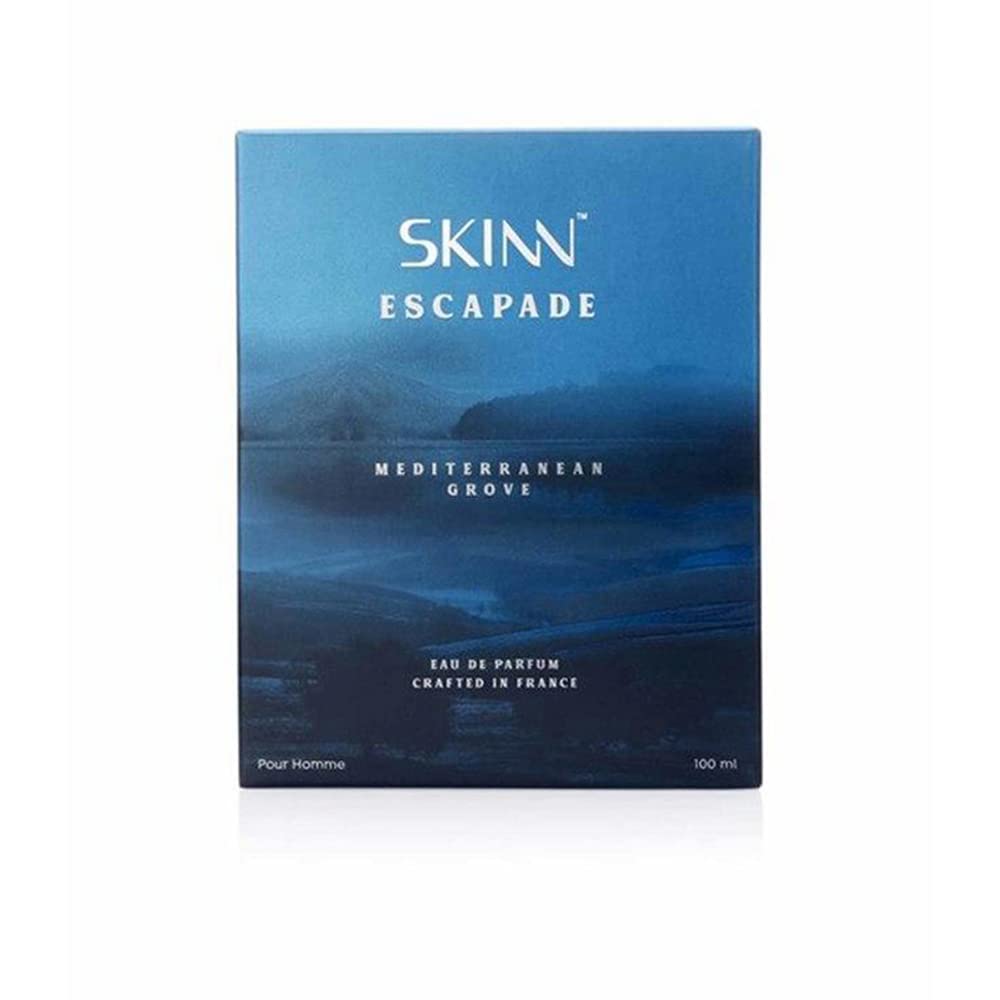 Skinn By Titan Escapade Mediterranean Grove Eau de Parfum for Men, 100ml, Fresh Citrus - back view