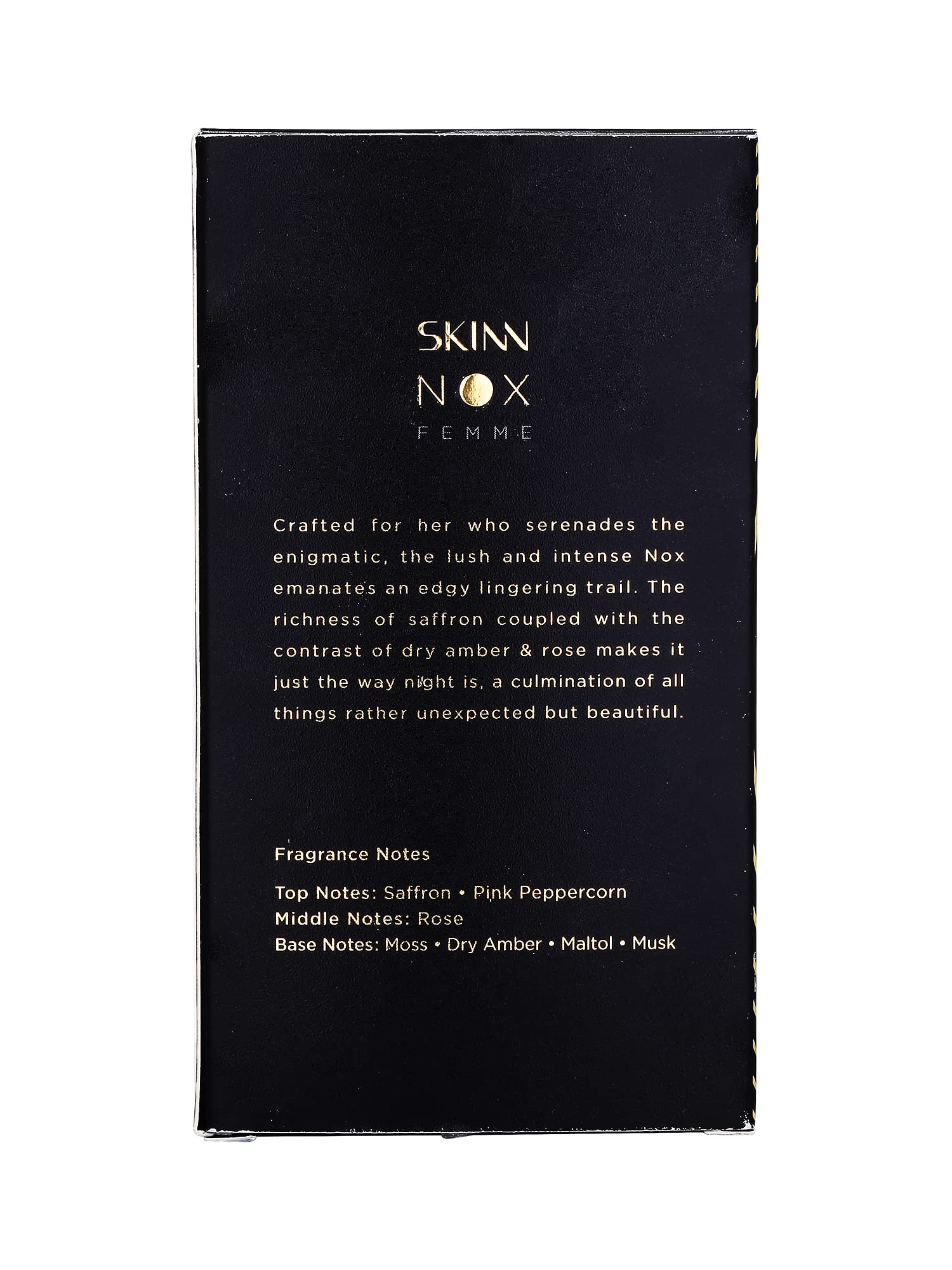 Skinn By Titan Liquid Nox Femme Eau de Parfum for Women, Modern Fragrance, French Crafted - ingredients panel