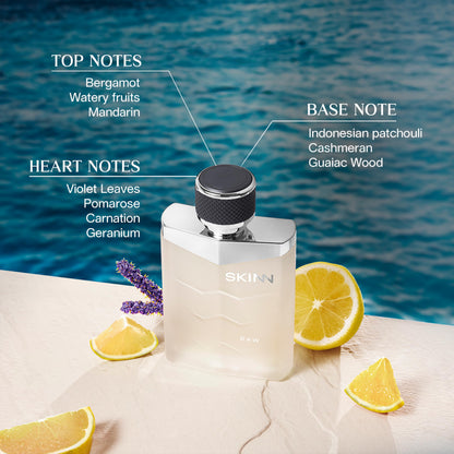 Skinn By Titan Men's Eau de Parfum, Modern Adult Personal Fragrance for Grooming Routines - front view