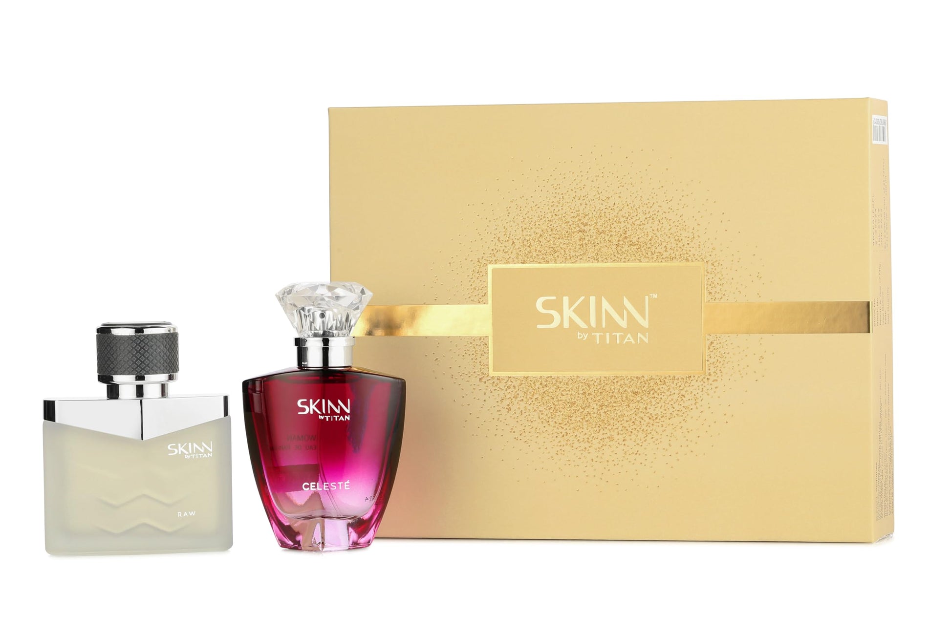 Skinn By Titan Raw and Celeste EDP Perfumes, 50ml Each, 2-Pack, Unisex