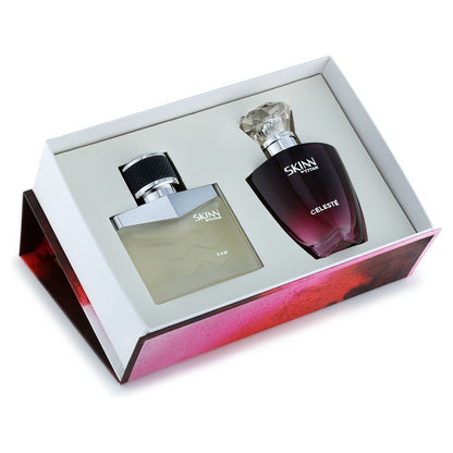 Skinn By Titan Raw and Celeste EDP Perfumes, 50ml Each, 2-Pack, Unisex - label detail