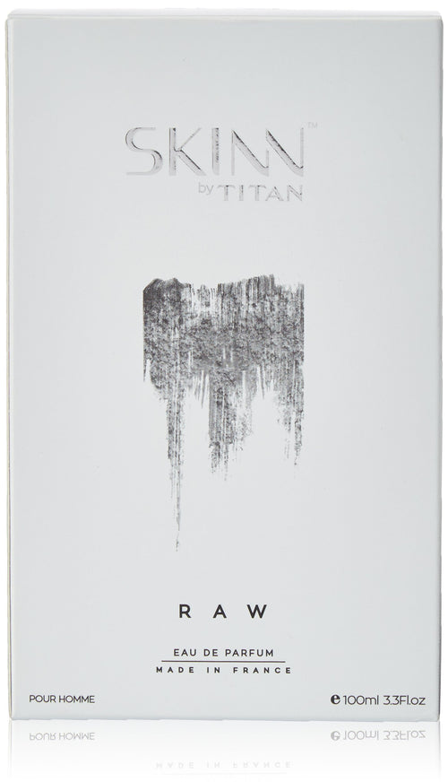 Skinn By Titan Raw Eau de Parfum for Men, 100ml Spray, Fruity Woody Scent, Modern Style