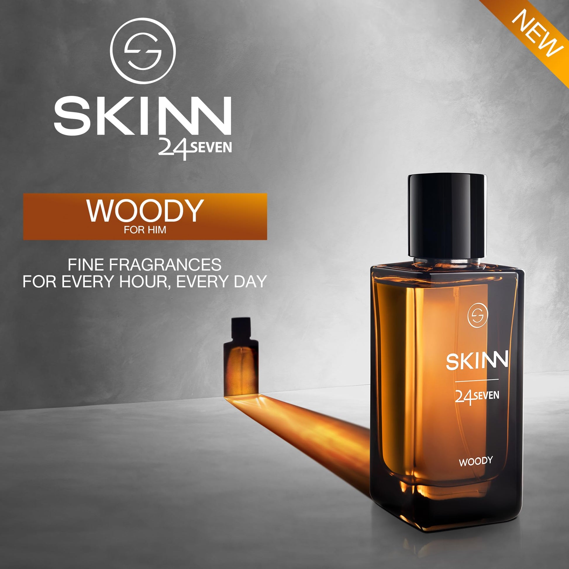Skinn By Titan Skinn 24 Seven Woody Eau de Parfum, Unisex Fragrance, IFRA Compliant - front view (4)