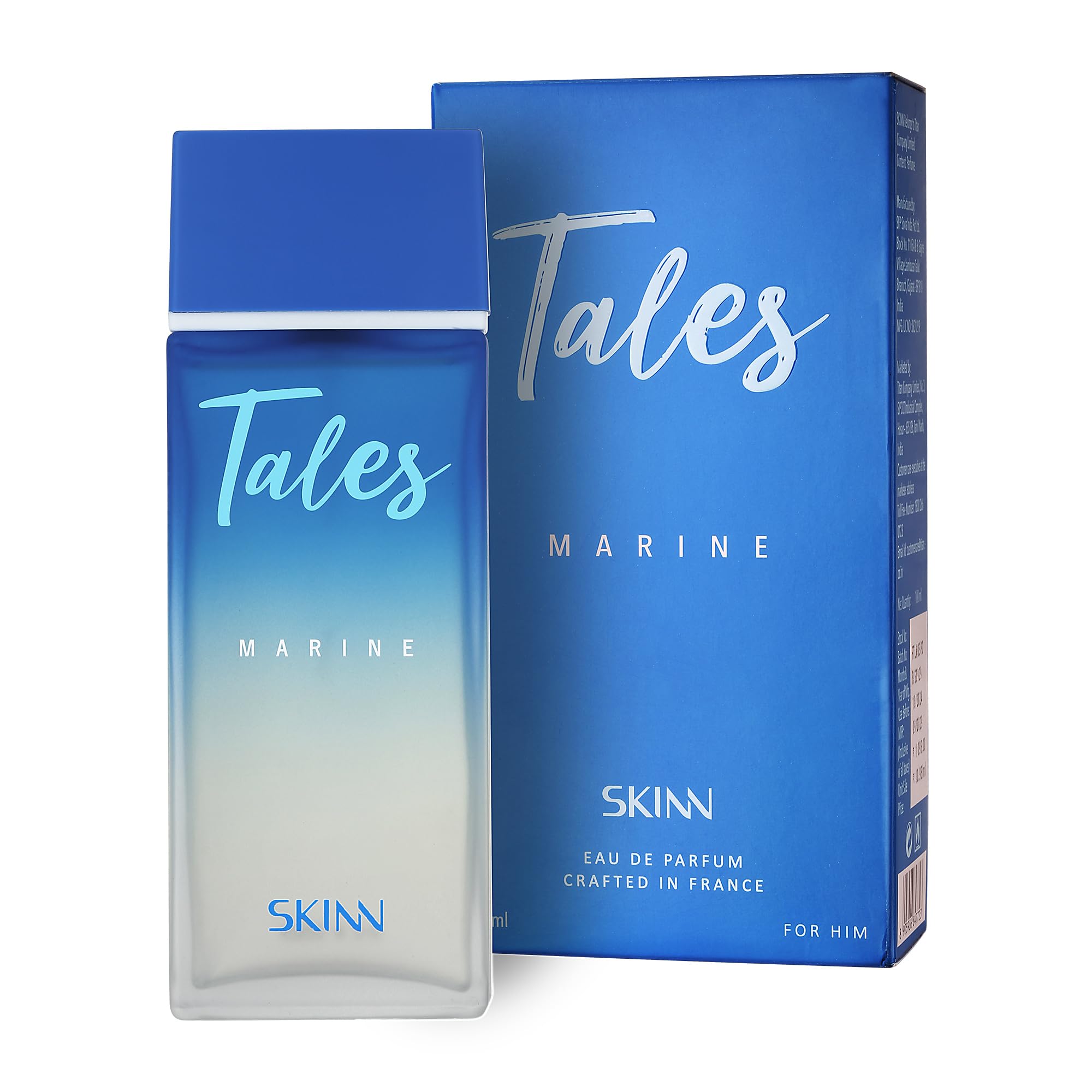 Skinn By Titan Skinn Tales Marine Eau de Parfum for Him, 100ml, Lemon Lavender Apple Pepper Sandalwood Amber