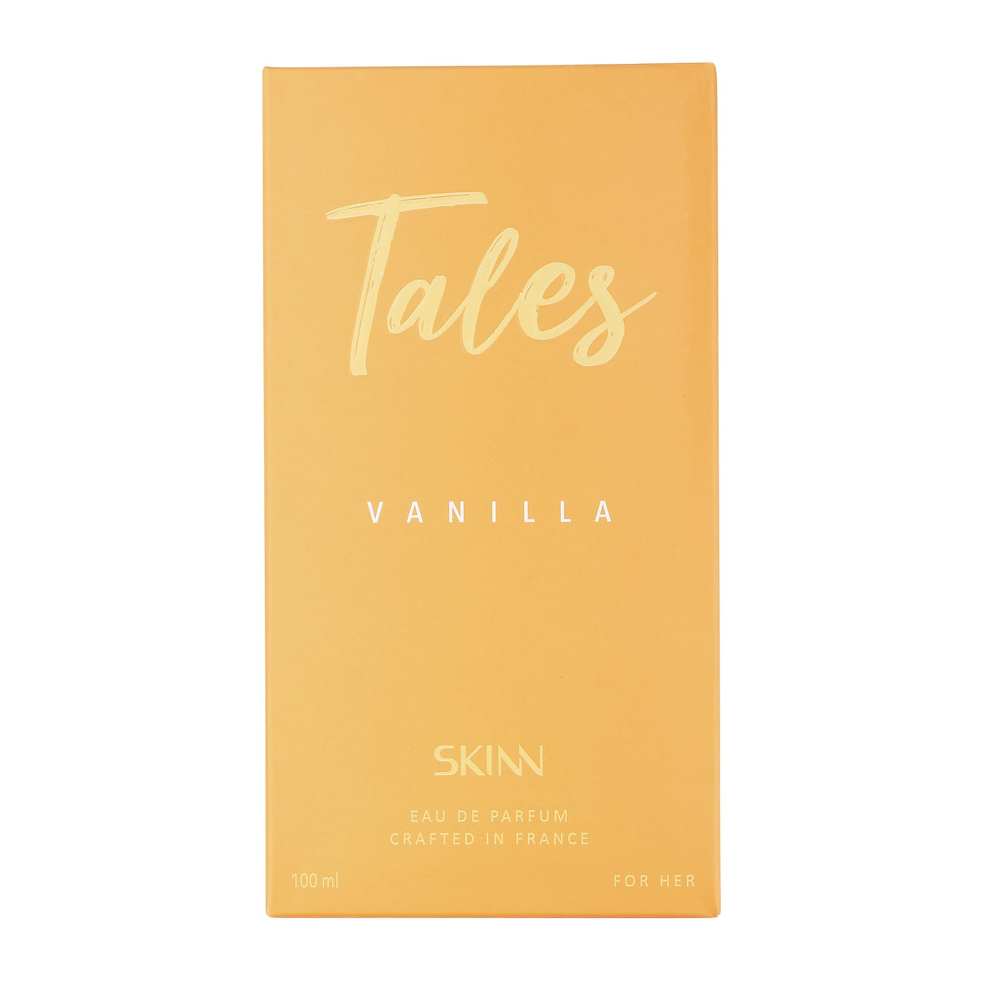 Skinn By Titan Skinn Tales Vanilla Eau de Parfum for Women, 100ml, Floral Fruity Musk Scent - back view