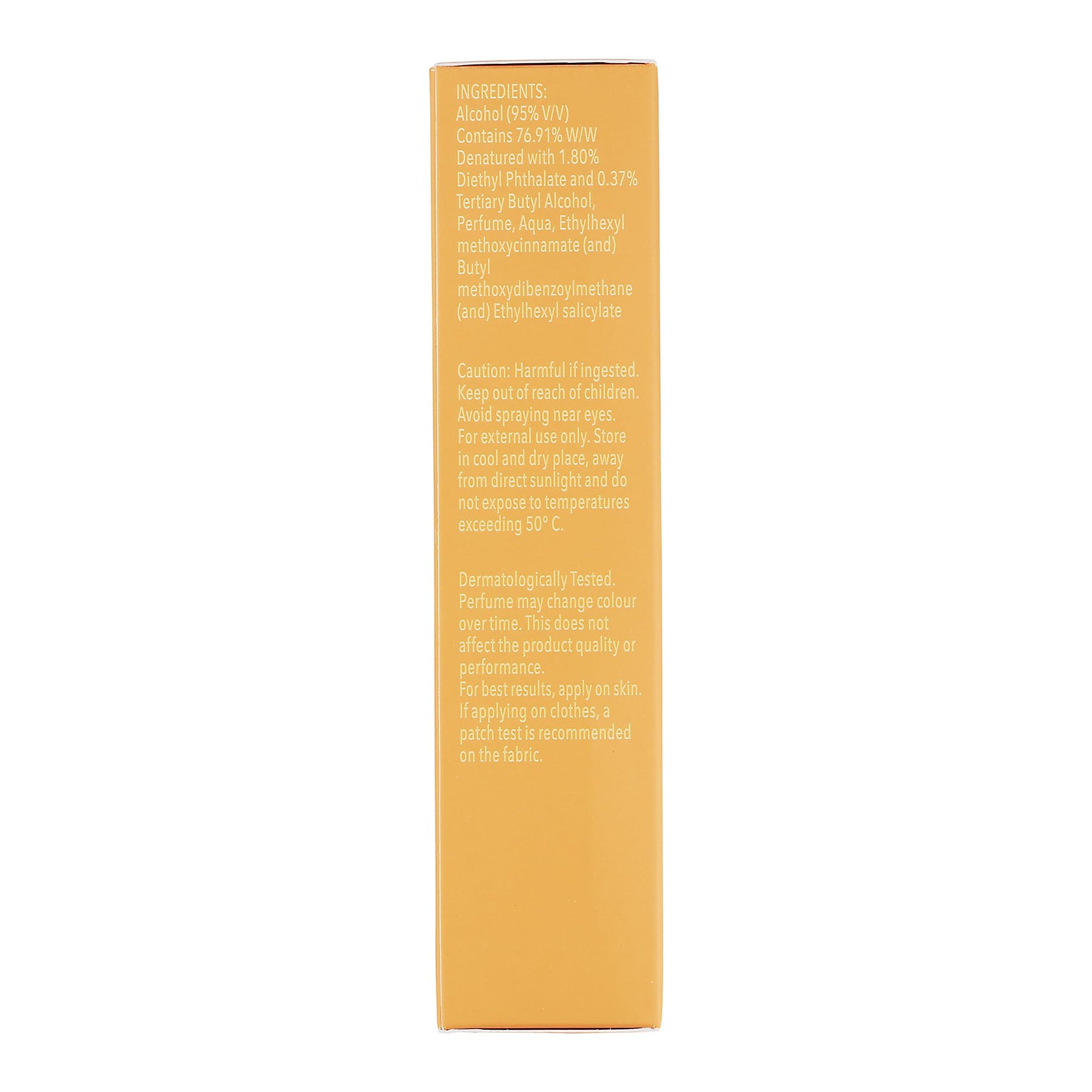 Skinn By Titan Skinn Tales Vanilla Eau de Parfum for Women, 100ml, Floral Fruity Musk Scent - label detail