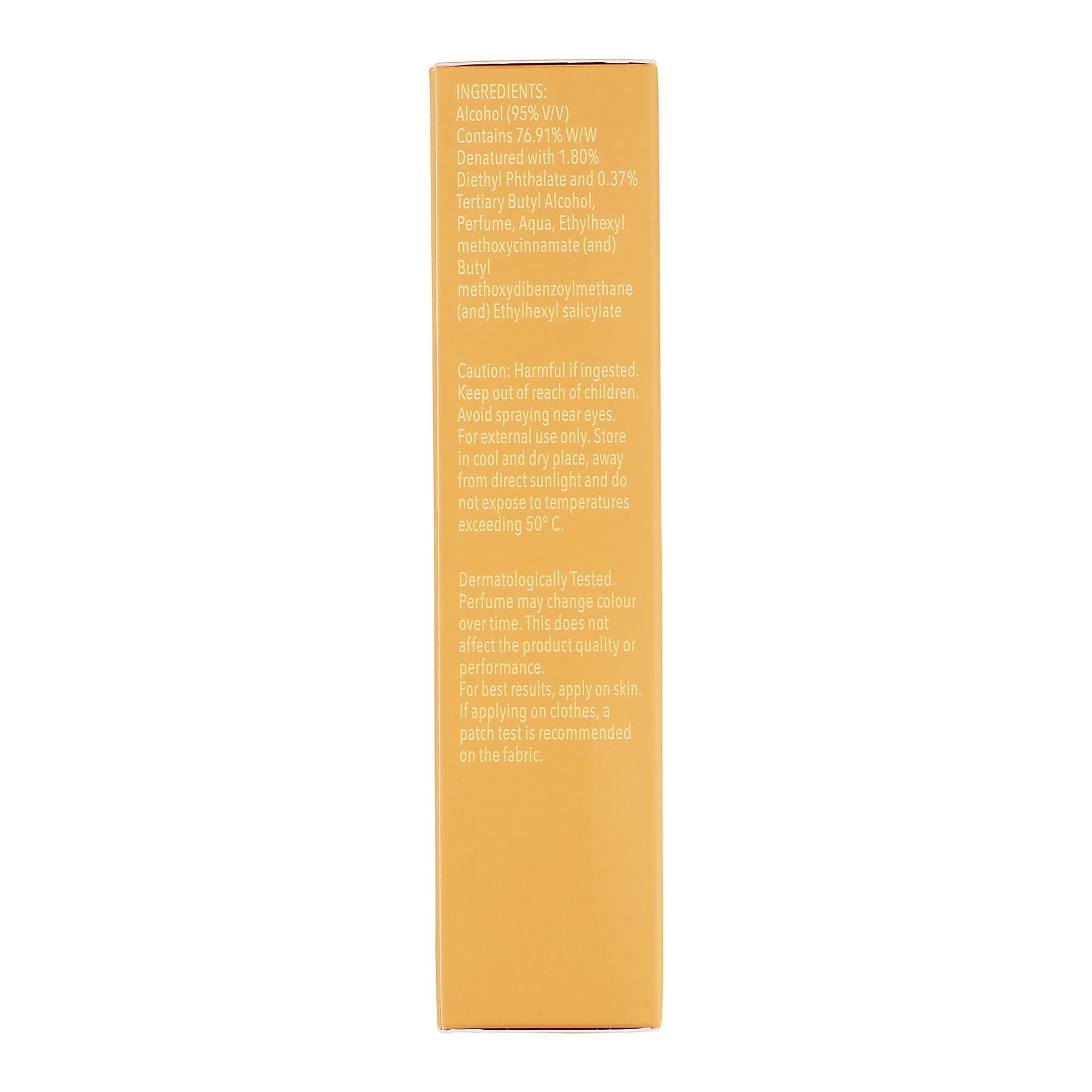 Skinn By Titan Skinn Tales Vanilla Eau de Parfum for Women, 100ml, Floral Fruity Musk Scent - label detail