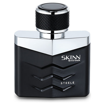 Skinn By Titan Steele Eau de Parfum for Men, Long Lasting Fresh Cologne Fragrance, Single Bottle - back view (13)