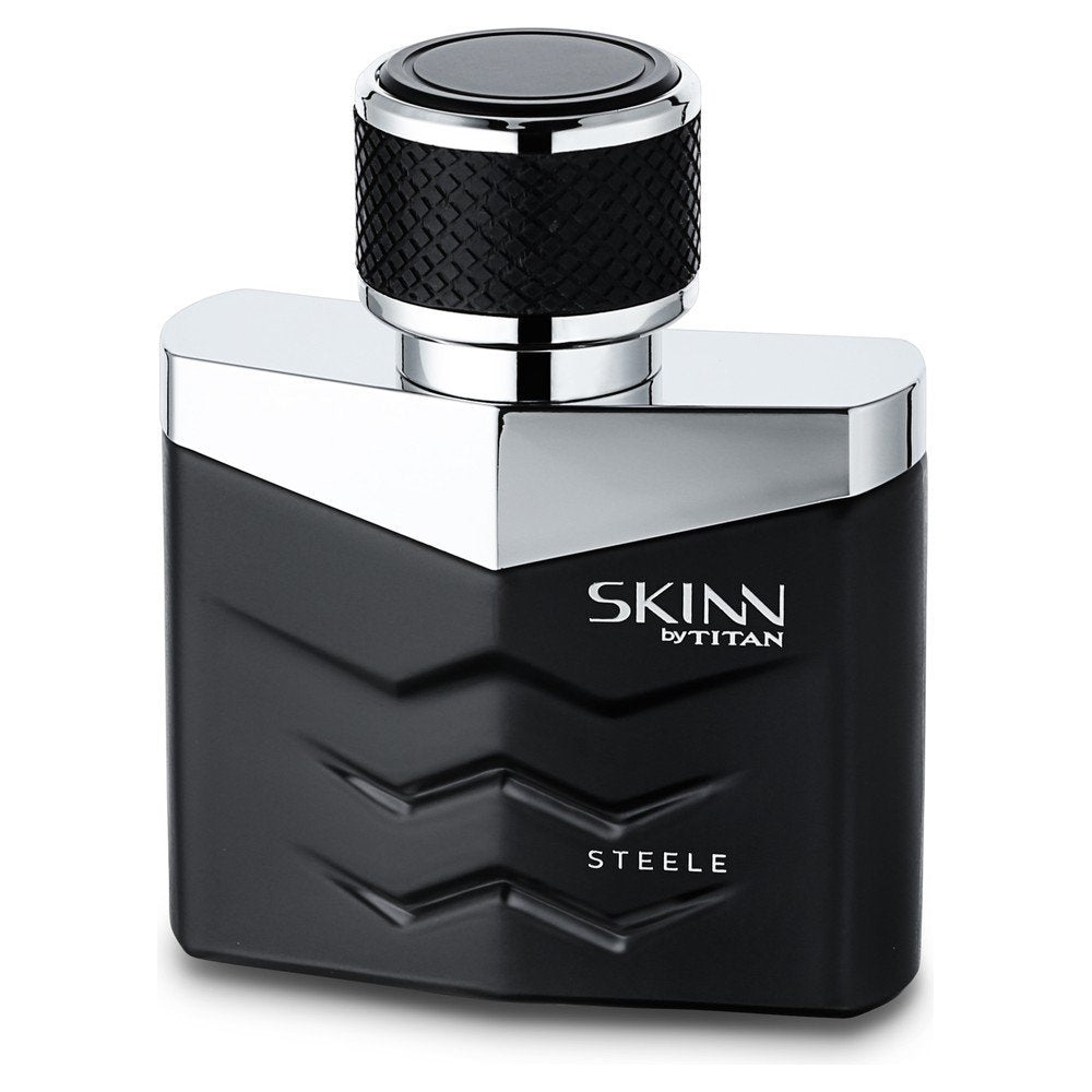 Skinn By Titan Steele Eau de Parfum for Men, Long Lasting Fresh Cologne Fragrance, Single Bottle - packaging (14)
