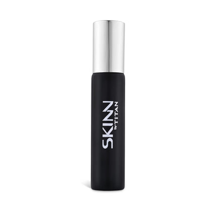 Skinn By Titan Steele Perfume for Men, 20ml, Eau de Parfum, Modern Fragrance with IFRA Certification - label detail