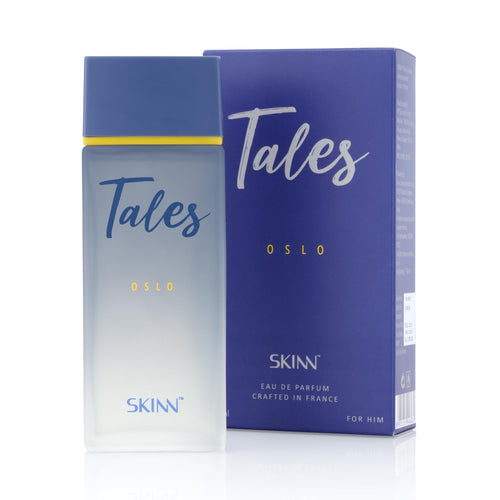 Skinn By Titan Tales Oslo Eau de Parfum for Men, 100ml, Modern Woody Spicy Scent, IFRA Certified