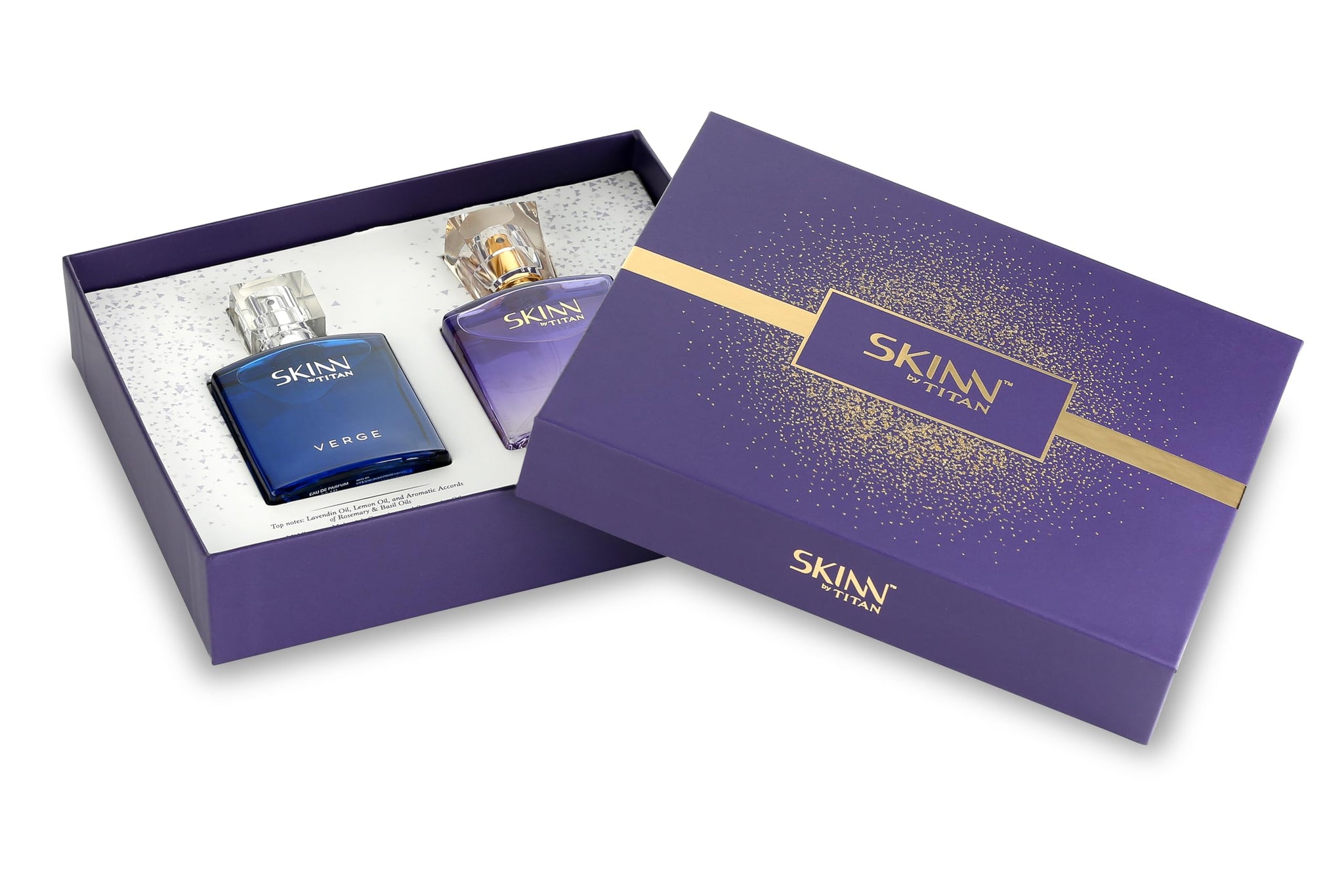 Skinn by Titan Verge and Sheer 25 ML x 2 Nos Perfume for Pair EDP - front view