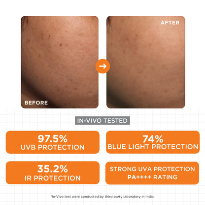 SKINQ Sun Protect Ultra Light Gel Sunscreen SPF 50+ PA++++ Vitamin C, Dermat Formulated - packaging