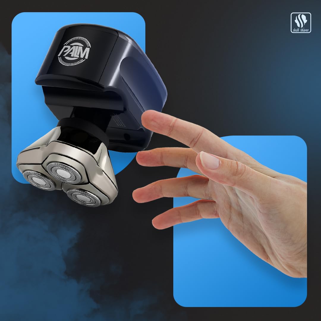 Skull Shaver Palm Shaver for Men - Compact Electric Rotary Shaver, Cordless, Waterproof - ingredients panel