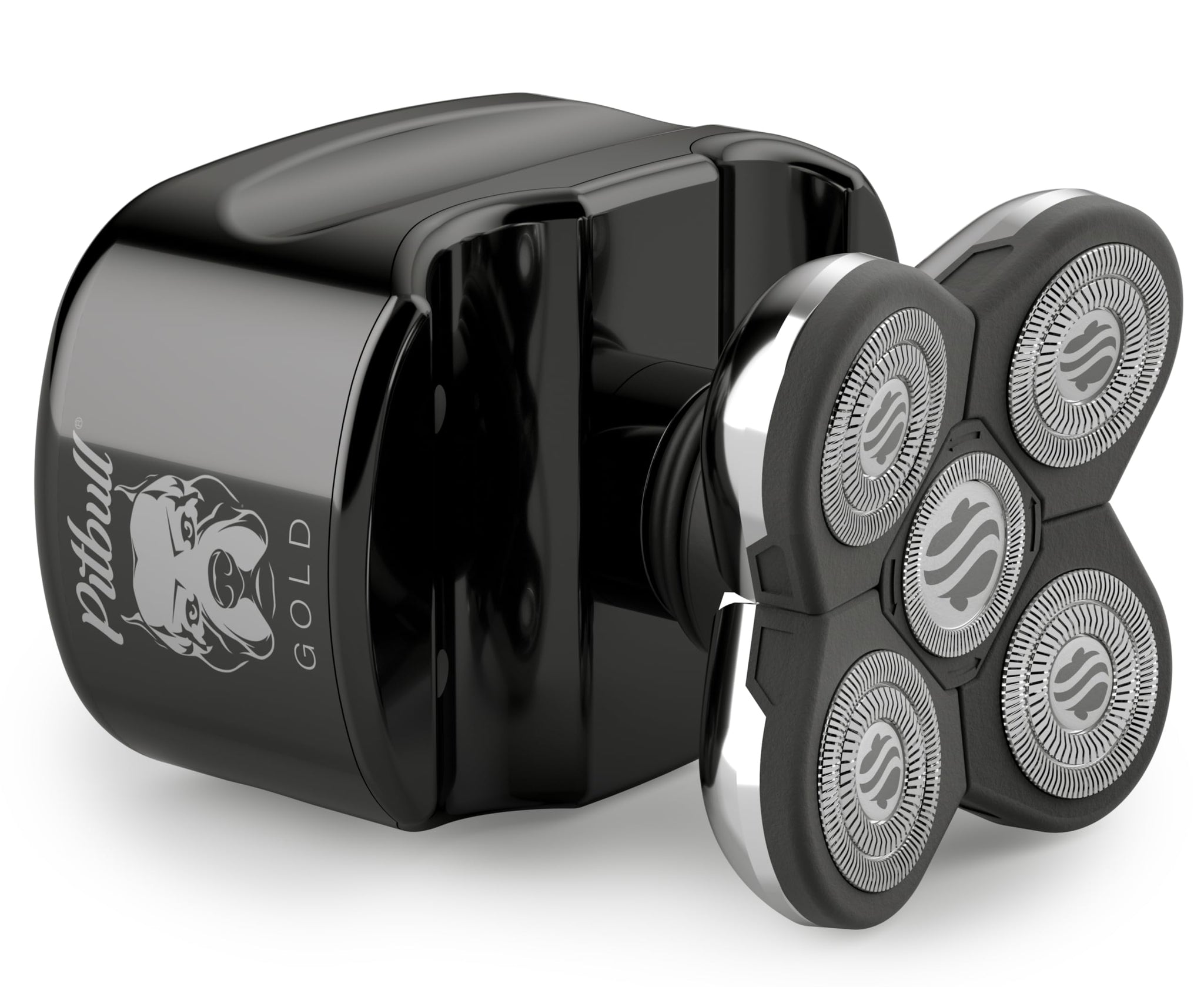 Skull Shaver Pitbull Gold Plus Electric Head Shaver and Trimmer, Rotary Shaver for Men, Waterproof, Cordless - packaging