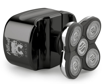 Skull Shaver Pitbull Gold Plus Electric Head Shaver and Trimmer, Rotary Shaver for Men, Waterproof, Cordless - packaging