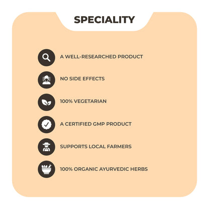 SONARK'S NISARGAHERBS Usha Ashwagandha & Shatavari Ayurvedic Herbal Supplement, 60 Veg Capsules - ingredients panel