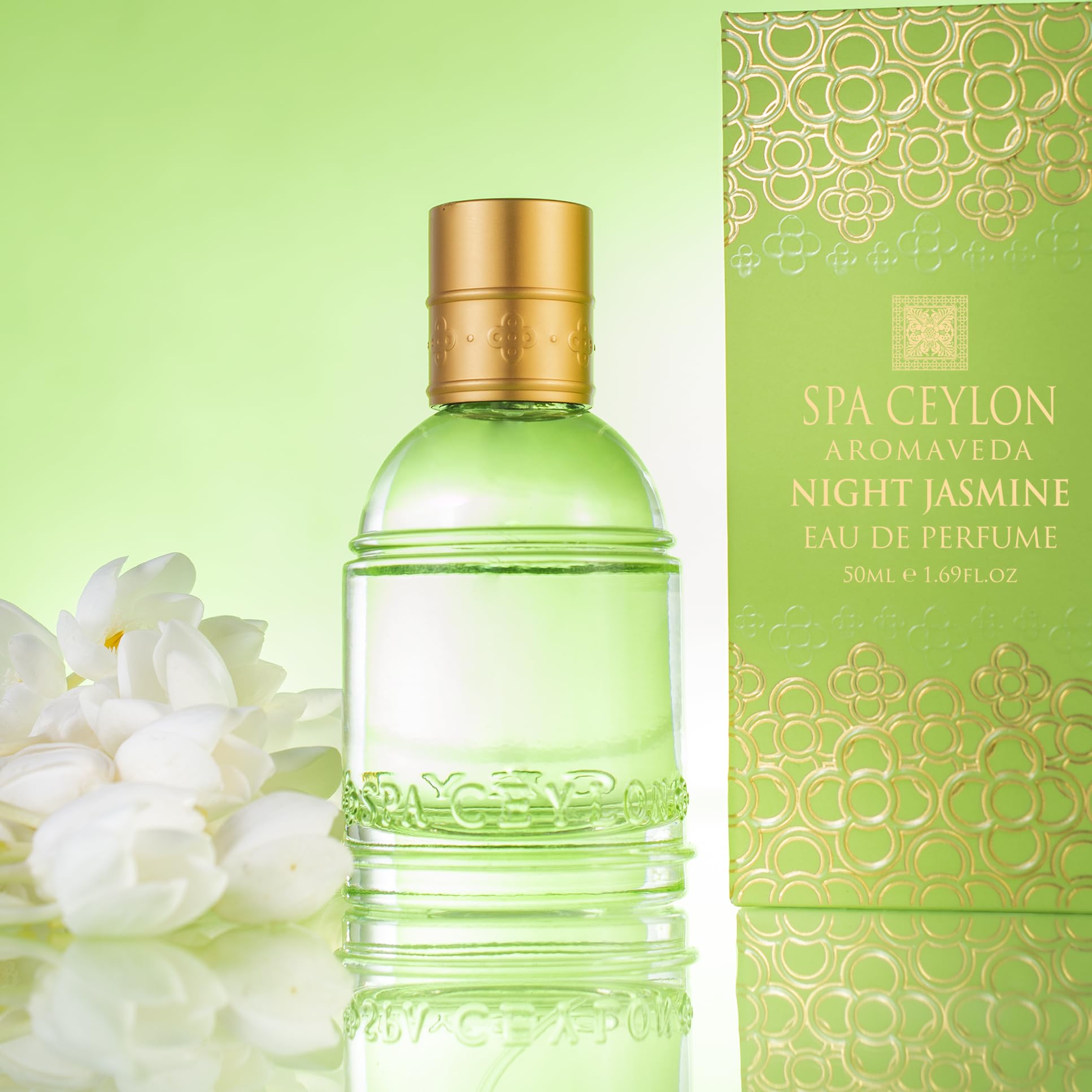 SPA CEYLON Eau de Parfum Spray, 50ml, Vegan Formula with Floral Notes, Spice Accents, and Amber Base - label detail (21)