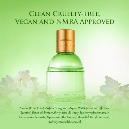 SPA CEYLON Eau de Parfum Spray, 50ml, Vegan Formula with Floral Notes, Spice Accents, and Amber Base - ingredients panel