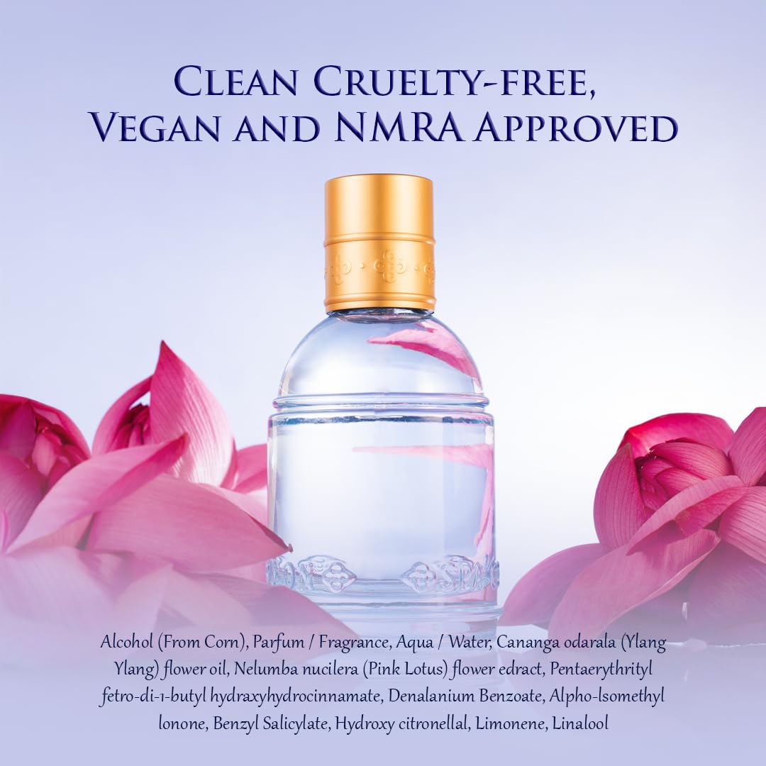 SPA CEYLON Eau de Parfum Spray, 50ml, Vegan Formula with Floral Notes, Spice Accents, and Amber Base - ingredients panel (29)