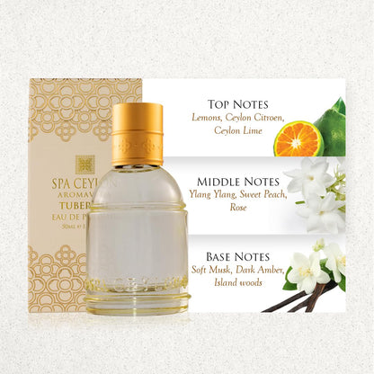 SPA CEYLON Eau de Parfum Spray, 50ml, Vegan Formula with Floral Notes, Spice Accents, and Amber Base - back view (33)