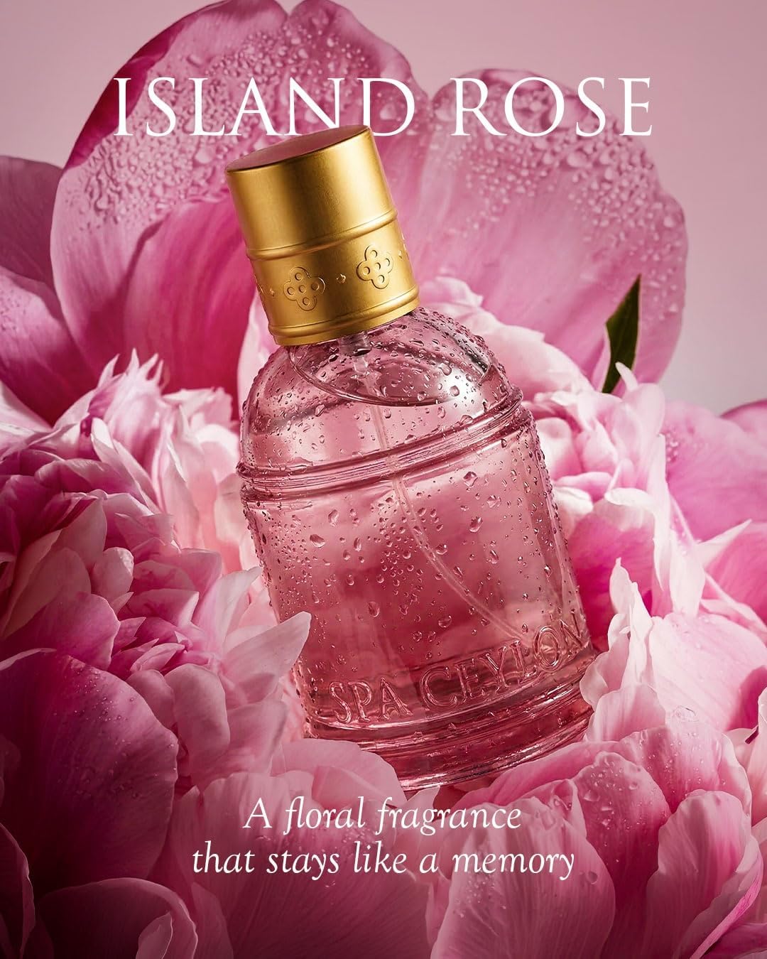 SPA CEYLON Eau de Parfum Spray, 50ml, Vegan Formula with Floral Notes, Spice Accents, and Amber Base - label detail